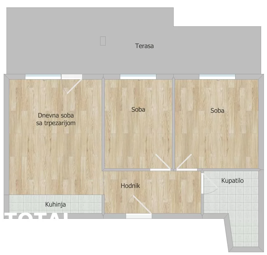 Stan,PETROVARADIN,PETROVARADIN,kv: 67.00, € 154100, ID: 1100272 14