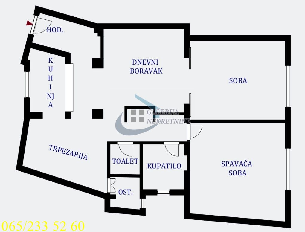 Stari Grad  Skupština   Kosovska 95m2 3