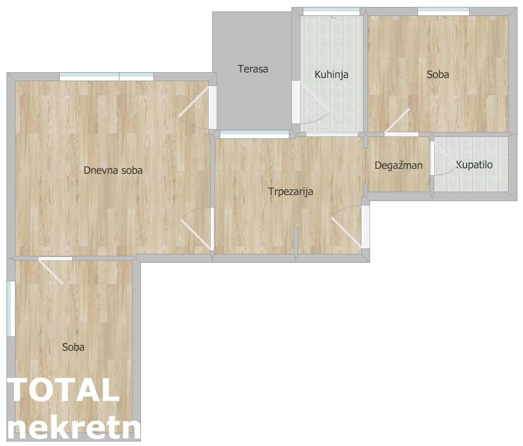 Stan,NOVI SAD,NOVO NASELJE -  BISTRICA,kv: 67.00, € 150000, ID: 1102643 21
