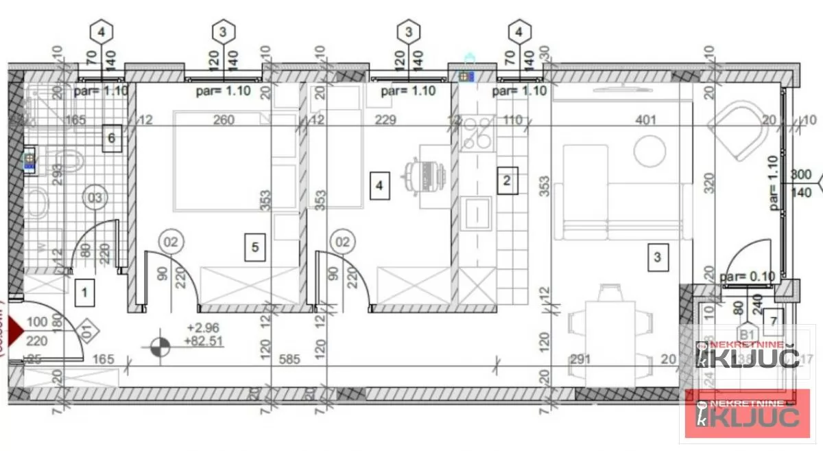 VETERNIČKA RAMPA, 54m2, Dvoiposoban sa pdv, Kredit 1