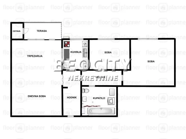 Dvosoban stan, 65 m2, Sajmište, Dr Đorđa Joanovića ID: 131784 13
