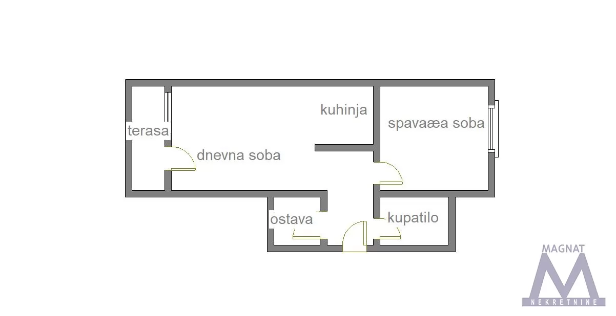 Stan,NOVI SAD,DETELINARA,kv: 47, € 123500, ID: 1019371 1