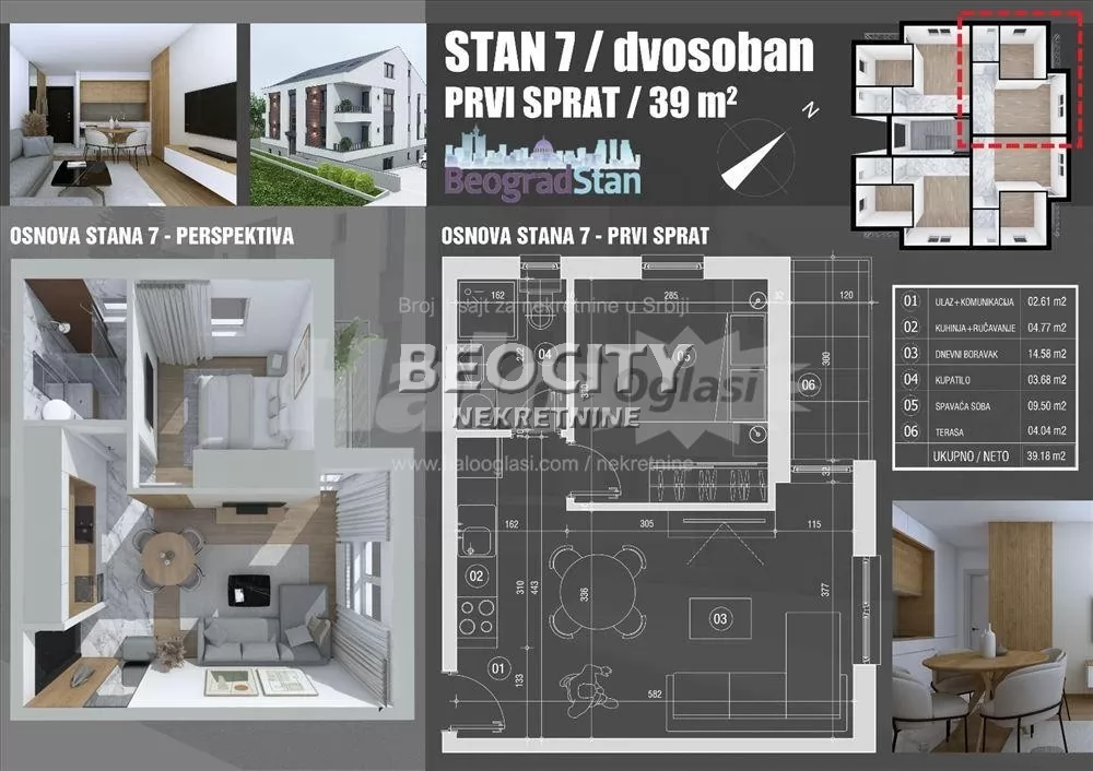 Dvosoban stan, 40 m2, Miljakovac, Marka Stojkovića ID: 132758 10