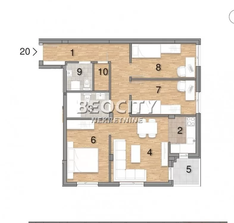 četvorosoban stan, 74 m2, Telep ID: 132772 1