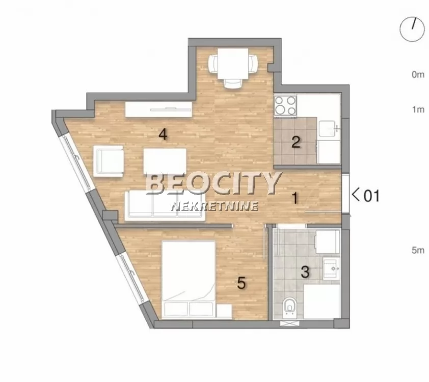 Dvosoban stan, 35 m2, Telep ID: 132768 1