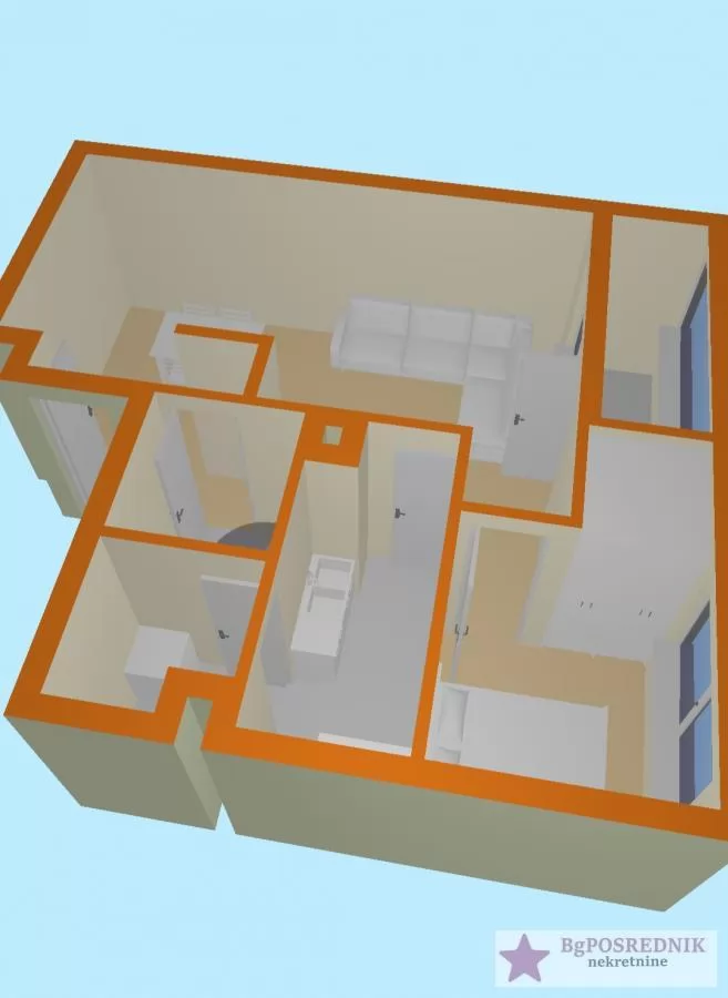 Novi Beograd, Belvil, Đorđa Jovanovića, 47m2 13