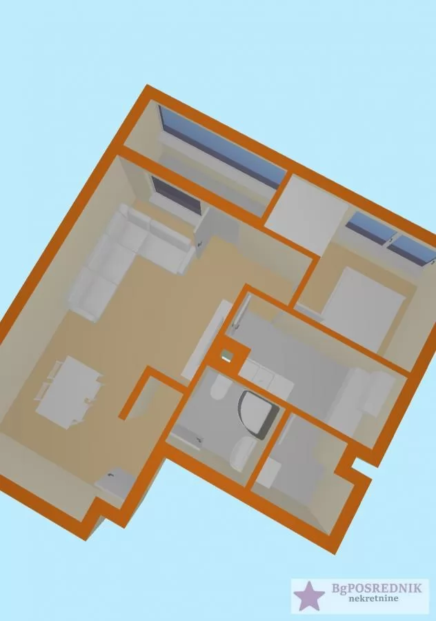 Novi Beograd, Belvil, Đorđa Jovanovića, 47m2 14
