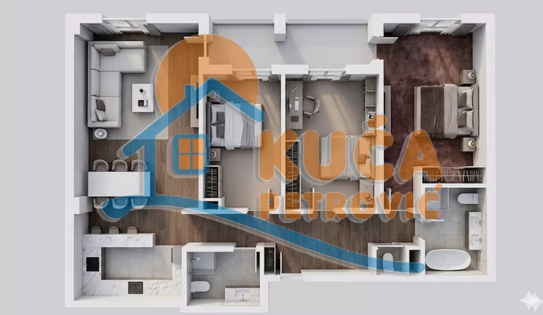 četvorosoban stan, 86.51 m2, Centar, Kneginje Ljubice ID: p-016658 1