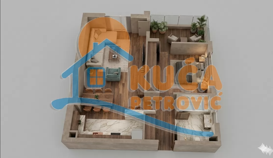 Dvosoban stan, 52.87 m2, Centar, Kneginje Ljubice ID: p-016657 3