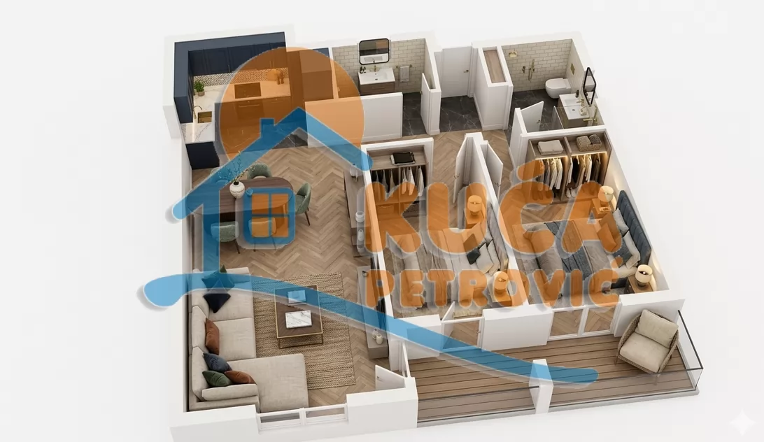 Dvosoban stan, 65.65 m2, Centar, Kneginje Ljubice ID: p-016646 1