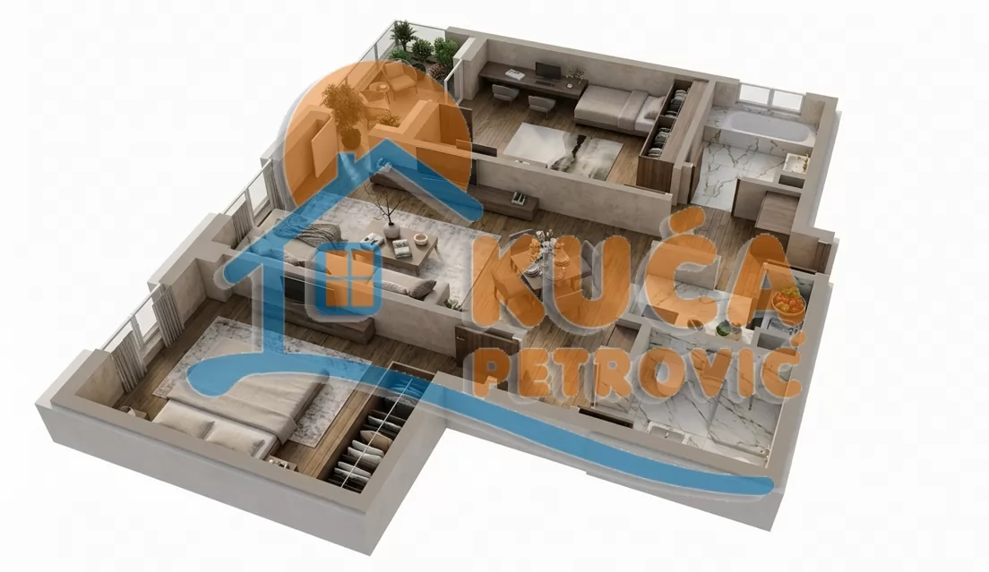 Dvosoban stan, 65.82 m2, Centar, Kneginje Ljubice ID: p-016652 1