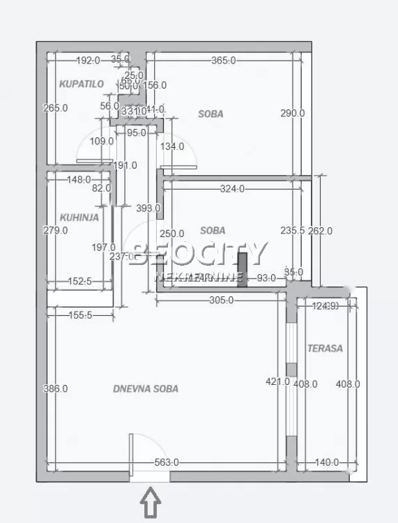 Trosoban stan, 60 m2, Olimp, Mirka Lukovića ID: 132685 18