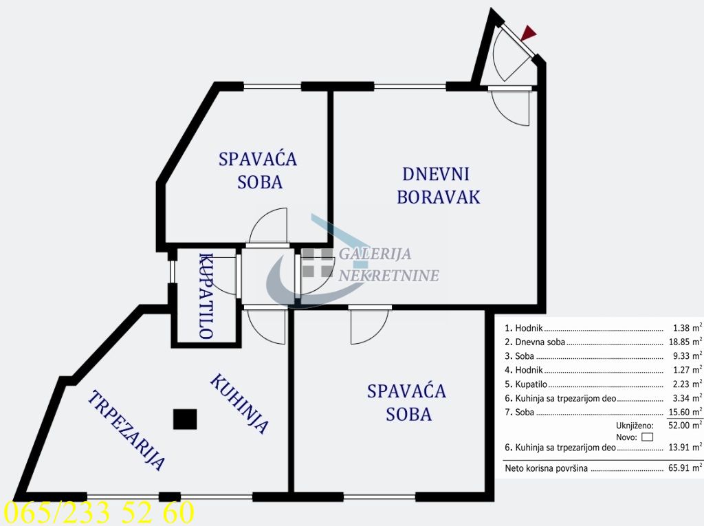 Vračar  Karađorđev park   Bulevar oslobođenja 66m2 4