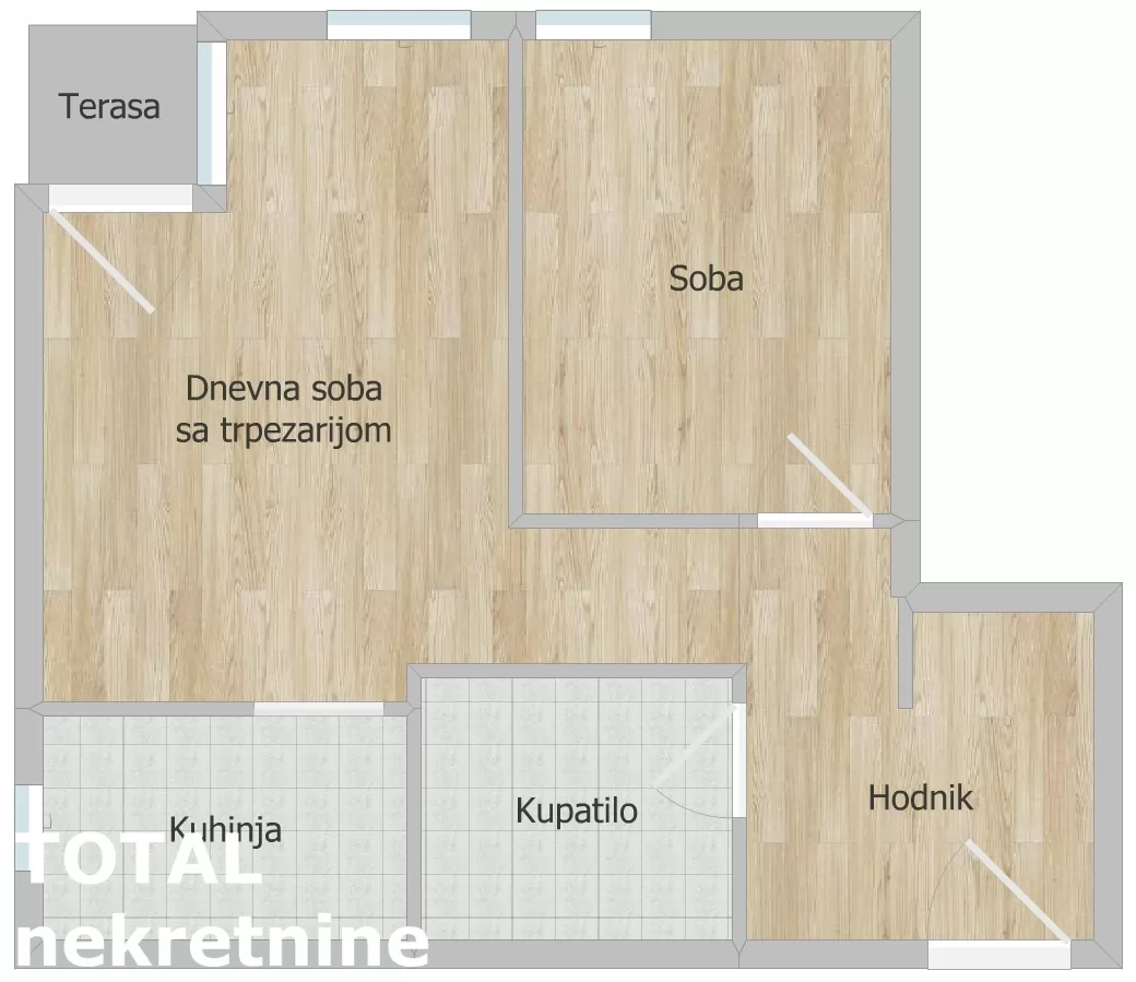 Stan,NOVI SAD,BULEVAR,kv: 42.00, € 158000, ID: 1102689 15
