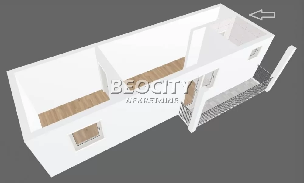Dvosoban stan, 37 m2, Grocka, Cetinjska ID: 132845 4