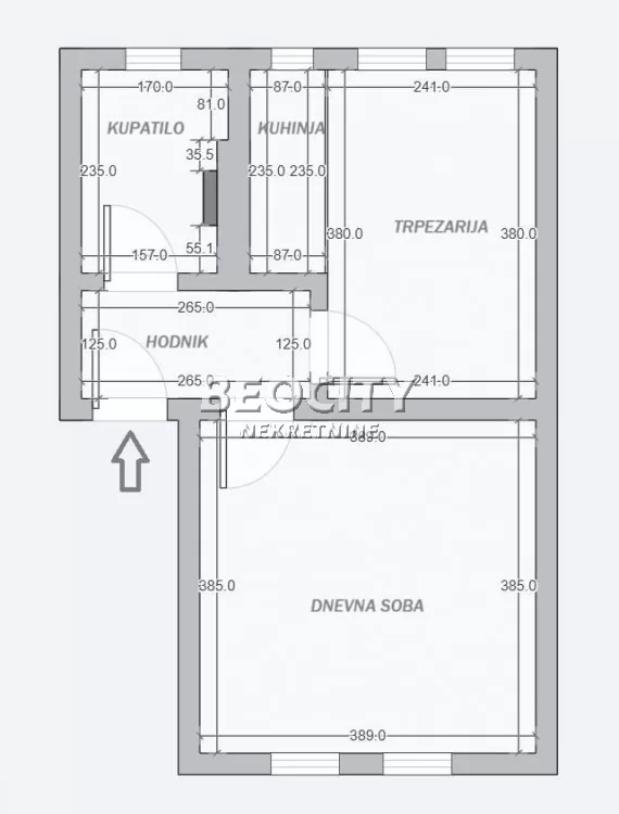 Jednosoban stan, 35 m2, Palilula, Srnetička ID: 132903 12