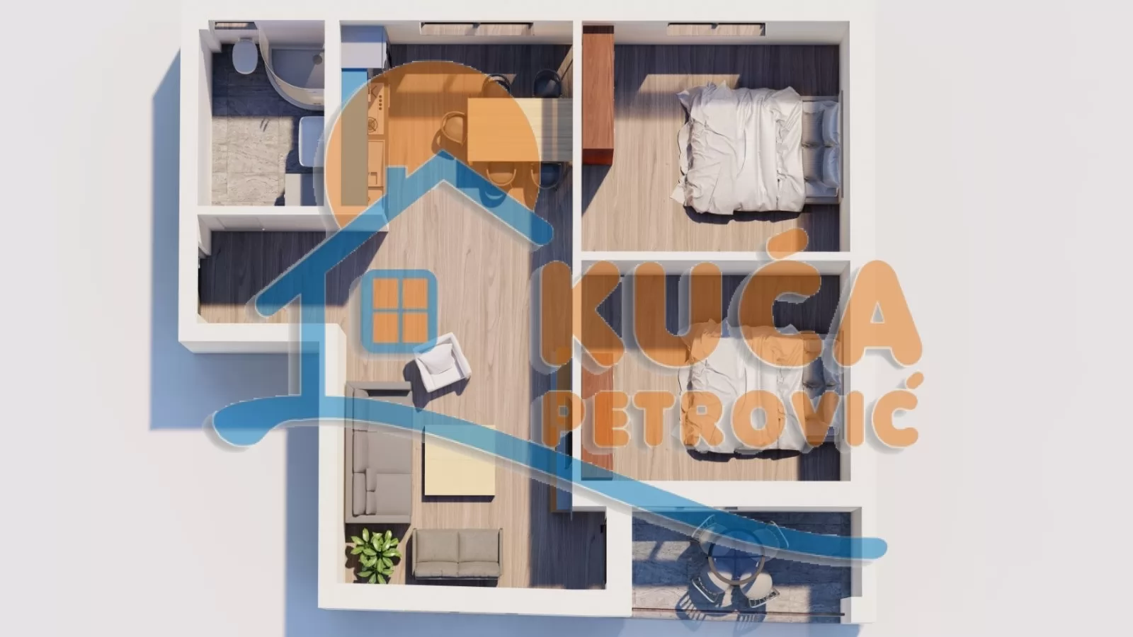 Dvosoban stan, 62.99 m2, Palilula, Pasjačka ID: p-016680 7