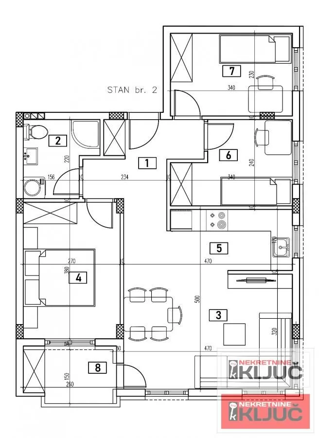 ADICE, 62m2, Troiposoban sa pdv 2