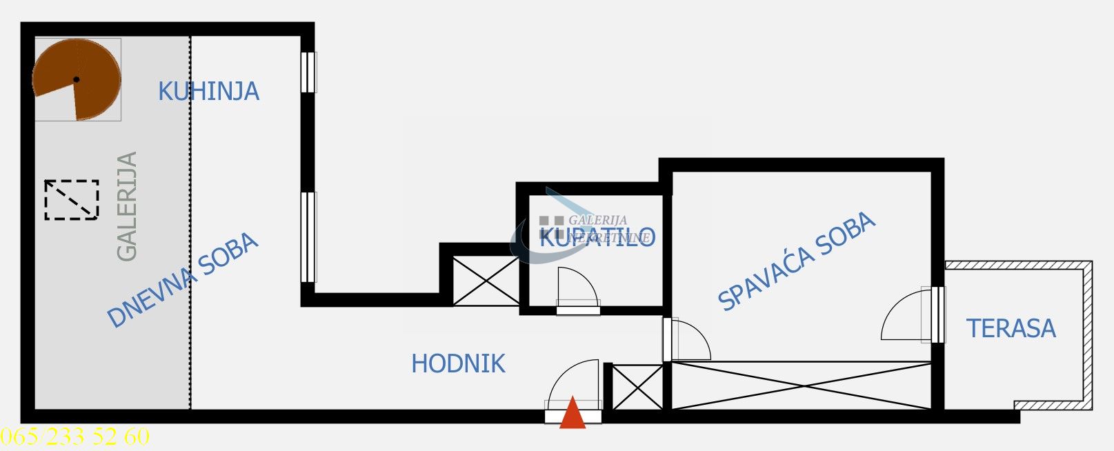 Vračar  Krunski venac   Kumanovska 45m2 4