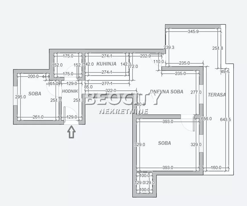 Dvosoban stan, 50 m2, Lion, Bulevar kralja Aleksandra ID: 133152 17