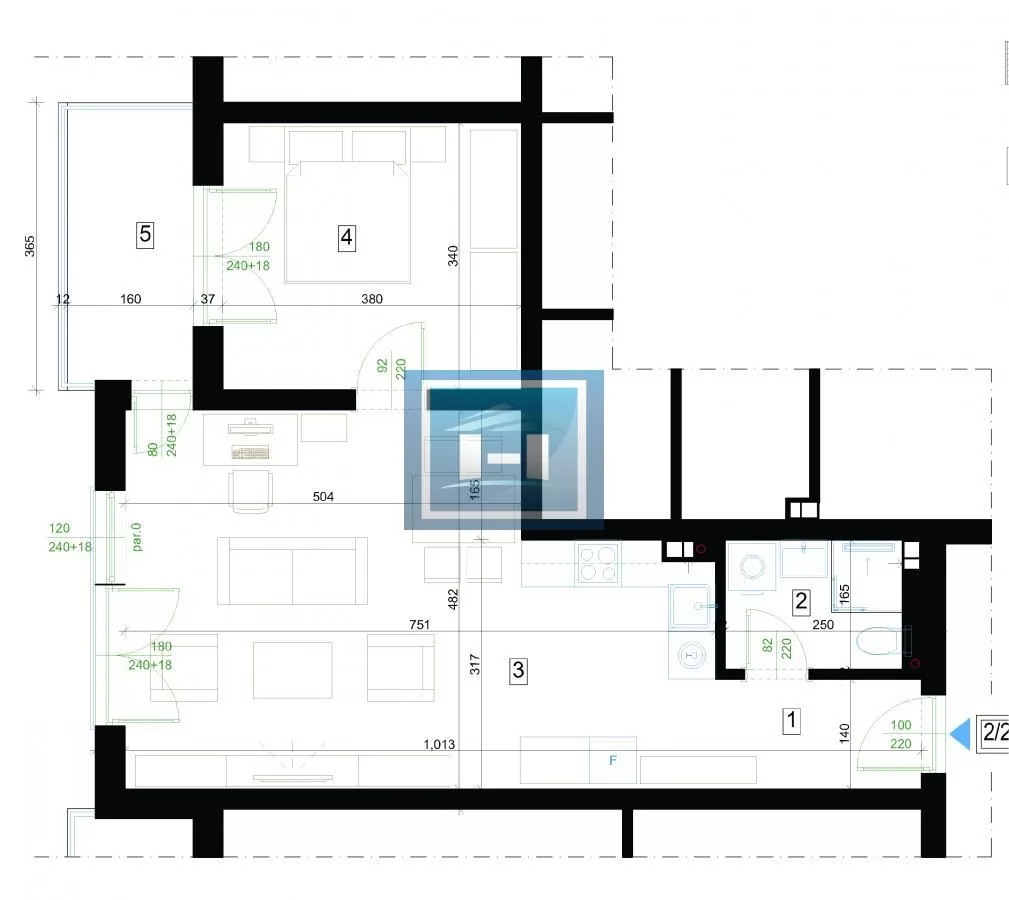 Moderan stan 59 m² u prestižnom kompleksu New Distrikt u Jagodini 1