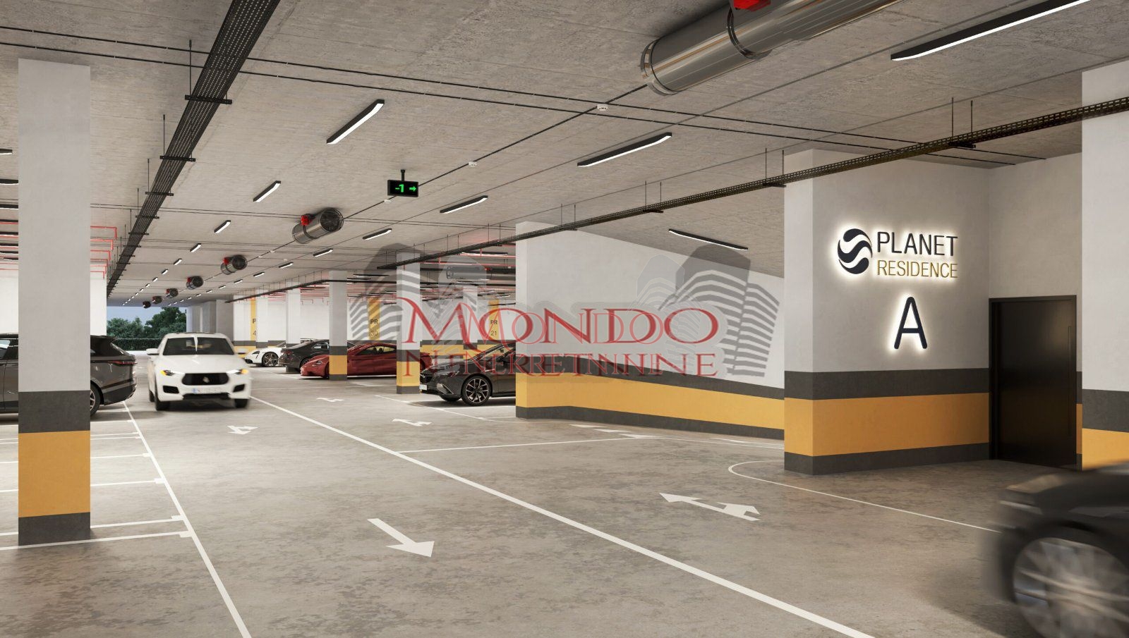 Parking mesto u podzemnoj garazi, Planet Residence 2