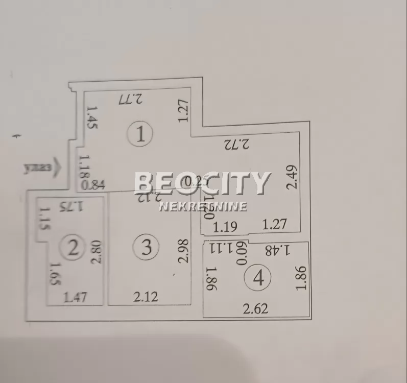 Jednosoban stan, 30 m2, Palilula, Višnjička ID: 133381 12