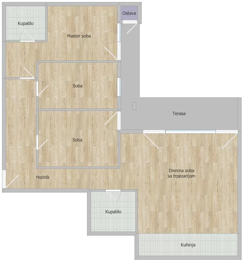 Stan,NOVI SAD,PODBARA,kv: 109.00, € 360400, ID: 1102555 20