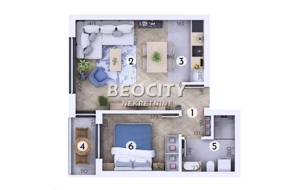 Dvosoban stan, 41 m2, Veternička Rampa ID: 133457 2