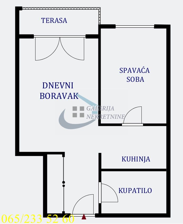 Inđija  Centar   Dunavska 36m2 4