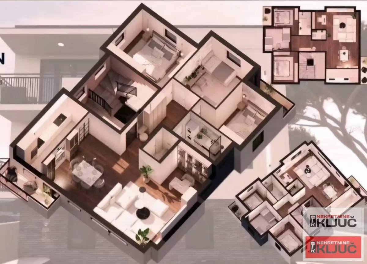 KOD LIPOV GAJA, 100m2, Četvorosoban sa pdv, Kredit 1
