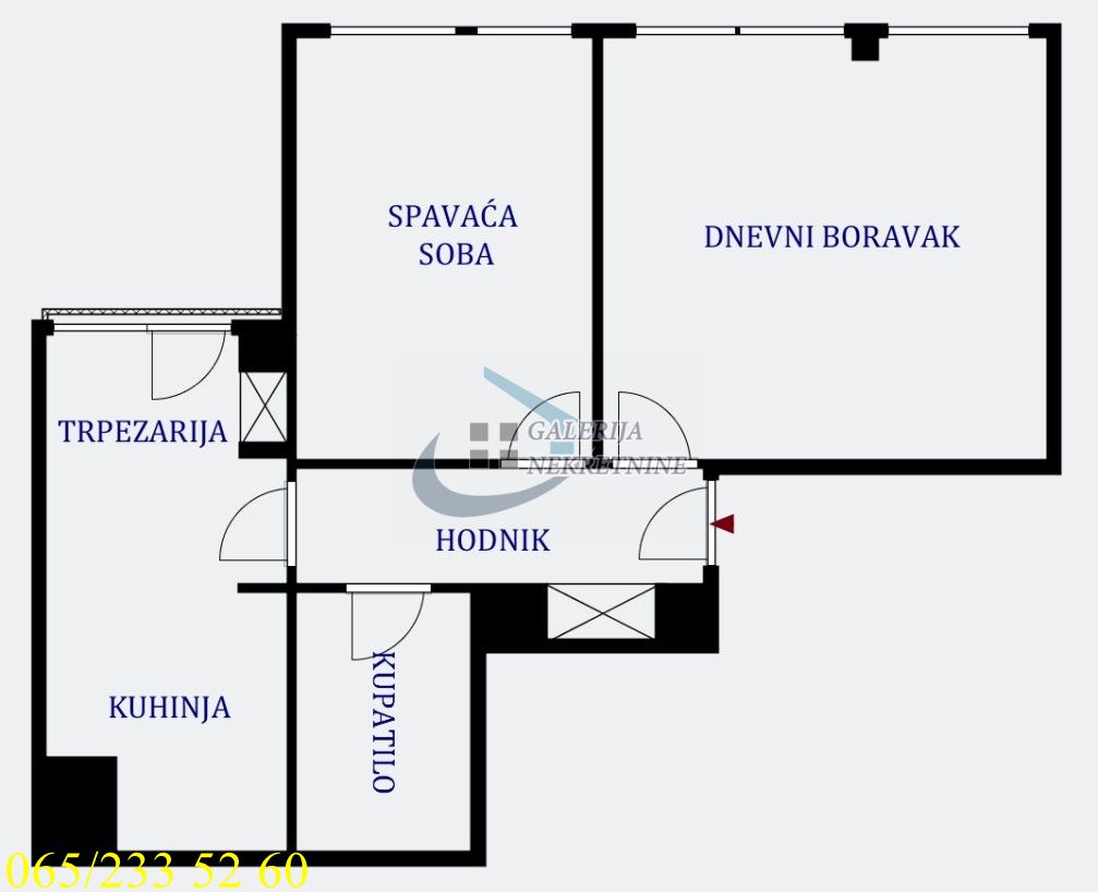 Voždovac  Šumice   Ustanička 57m2 3