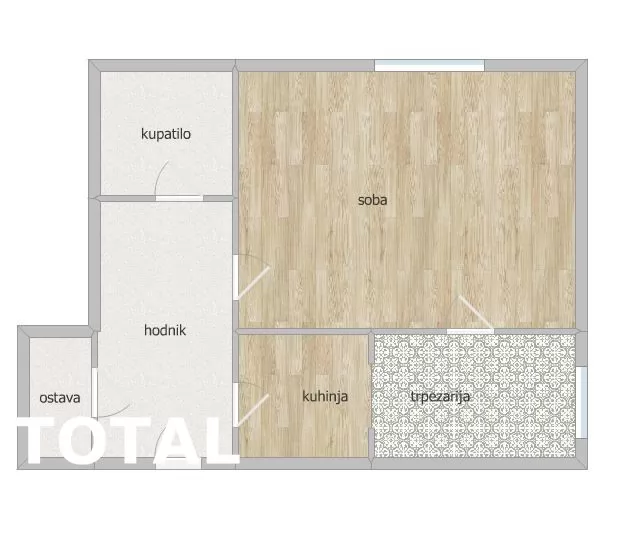 Stan,NOVI SAD,NOVO NASELJE,kv: 43.00, € 90300, ID: 1102869 2