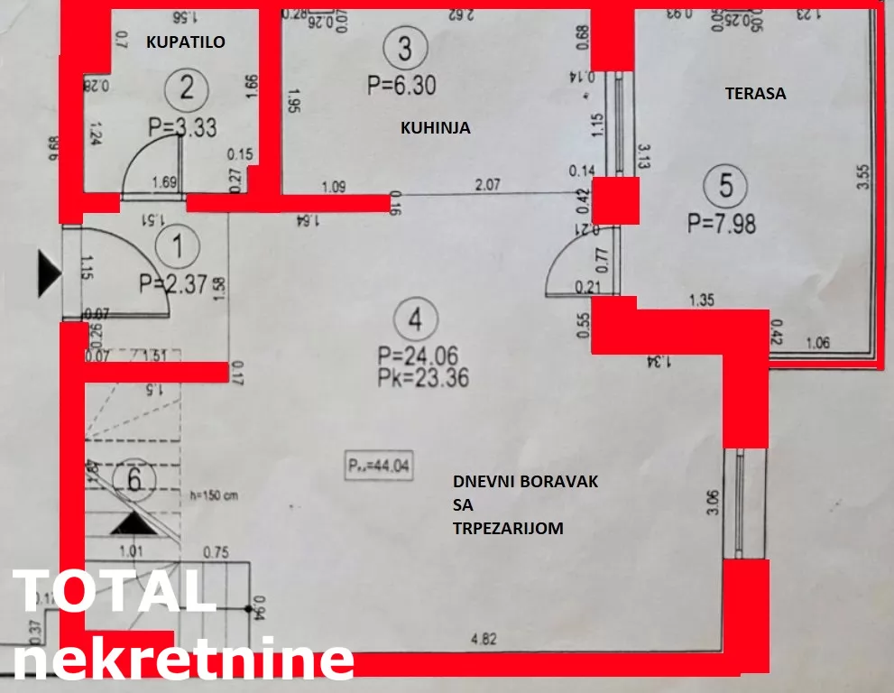 Stan,NOVI SAD,NOVA DETELINARA,kv: 81.00, € 194400, ID: 1102622 23