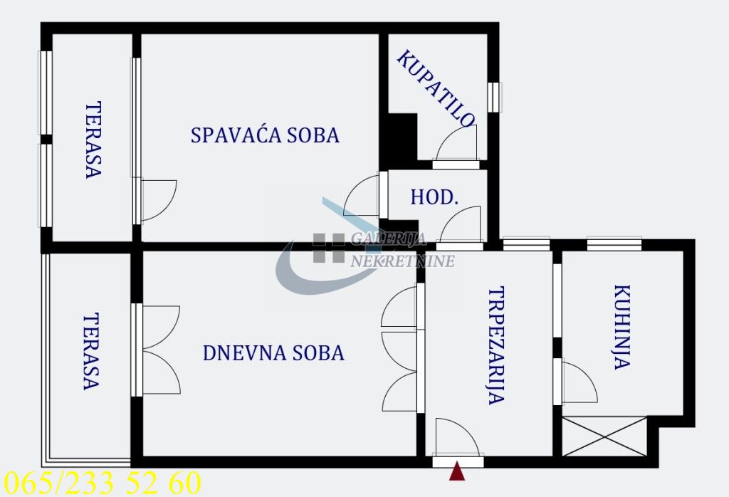 Zemun  Retenzija   Prve pruge 57m2 2