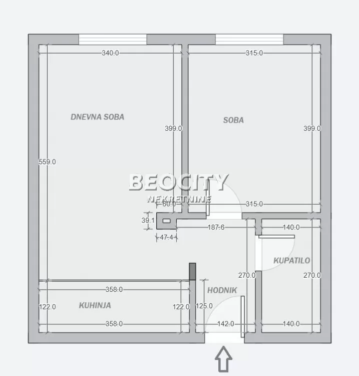 Dvosoban stan, 46 m2, Banjica, Paunova ID: 133839 17