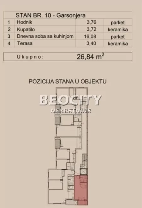 Jednosoban stan, 27 m2, Liman 4 ID: 133919 2