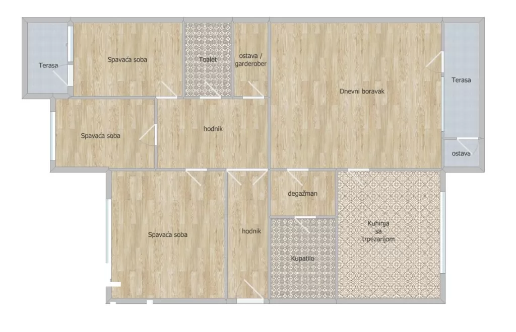 Stan,NOVI SAD,PODBARA,kv: 95.00, € 237500, ID: 1102837 13