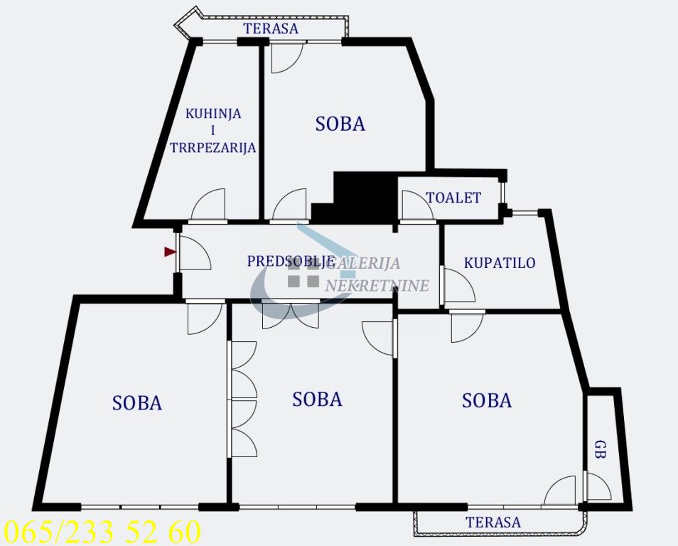Stari grad  Pionirski park   Andrićev venac 120m2 5
