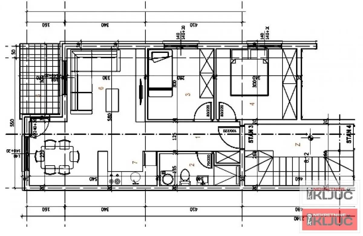 ADICE, 58m2, Dvoiposoban sa pdv 1