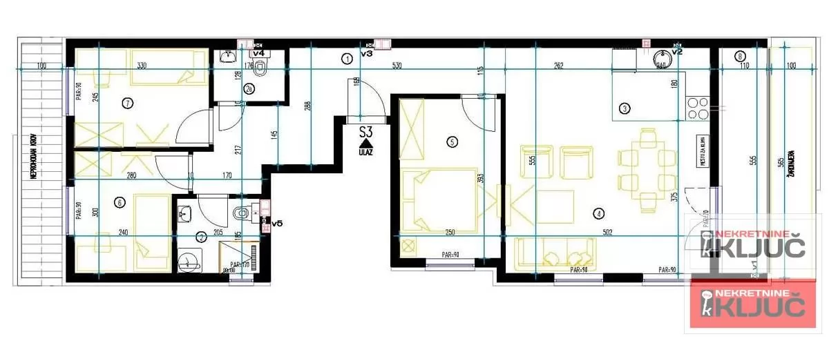 KOD NAJLON PIJACE, 76m2, Troiposoban sa pdv 1