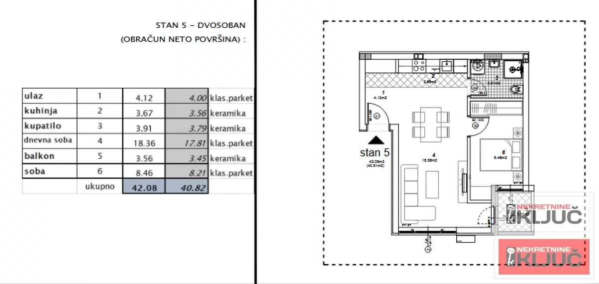 TELEP, 41m2, Jednoiposoban sa pdv 1