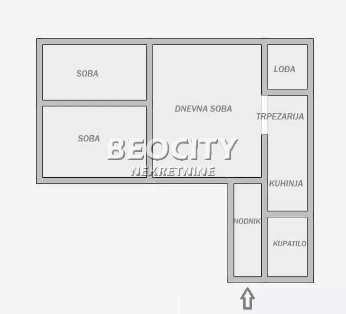 Trosoban stan, 60 m2, Paviljoni, Mihajla Pupina ID: 134074 15
