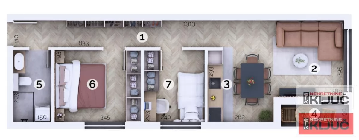 ADICE, 51m2, Dvoiposoban sa pdv 1