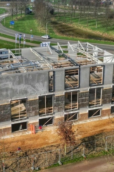 Mombarg Beton nieuwbouw aerial 02