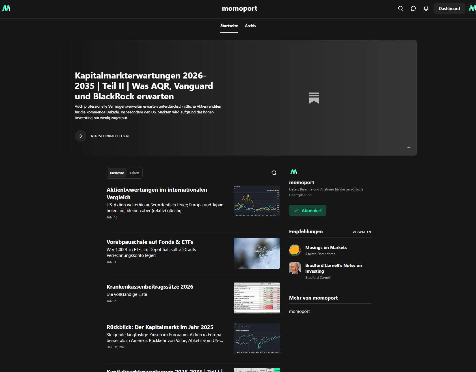 Datenstand in der Renteninformation