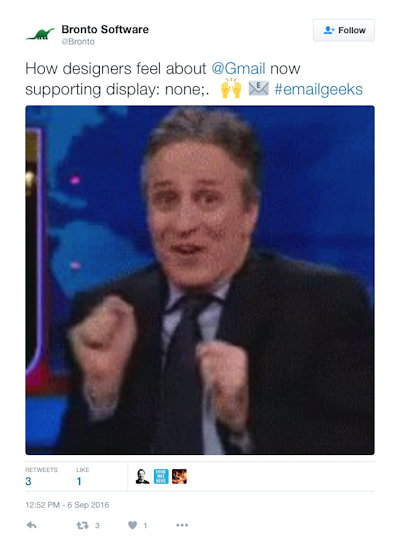 Great news for email design