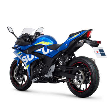 Suzuki GSX-250RA - Blauw - links achter