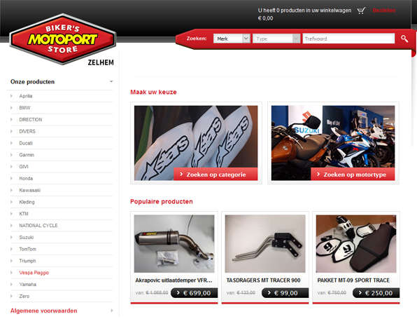 Onderdelen webshop MotoPort Zelhem