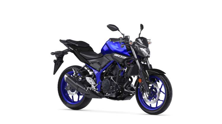 Yamaha MT-03 - Yamaha Blue - right front side